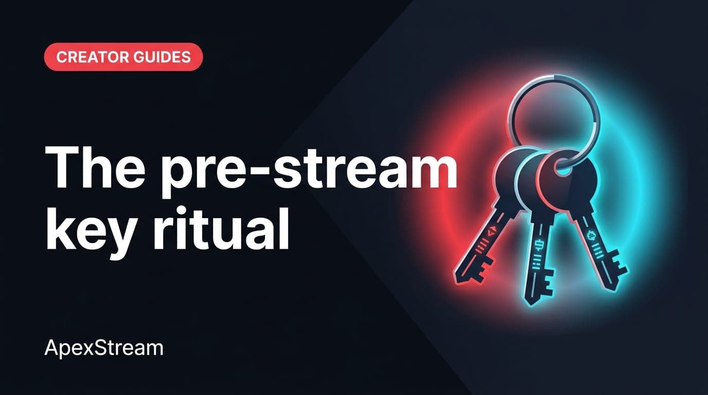 The stream-key ritual: Instagram, TikTok, and X before every stream