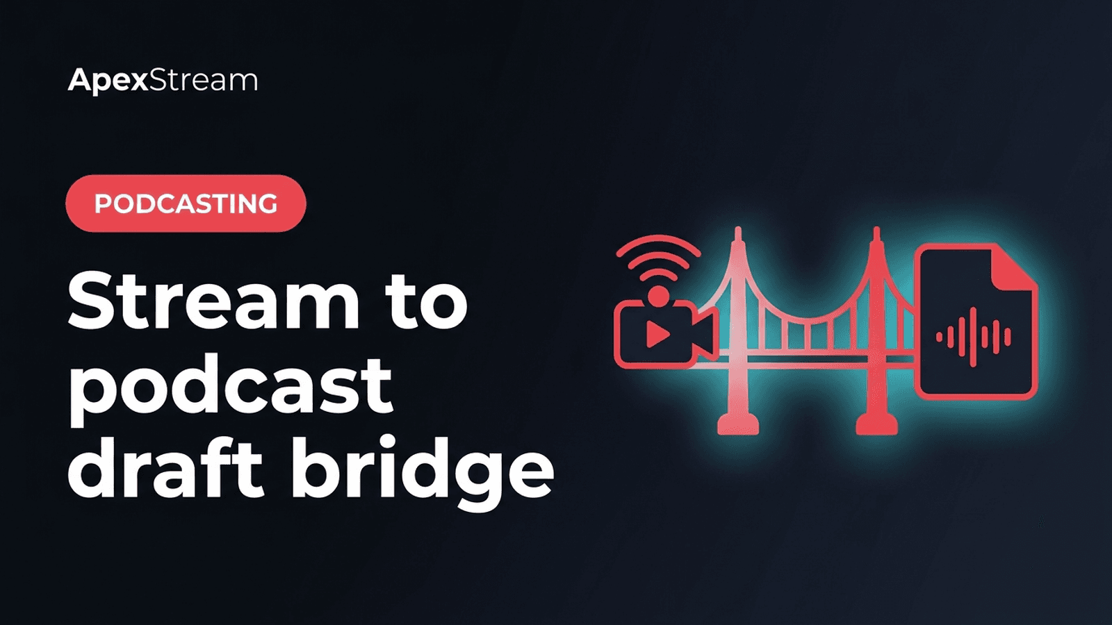 From stream to podcast draft in one step