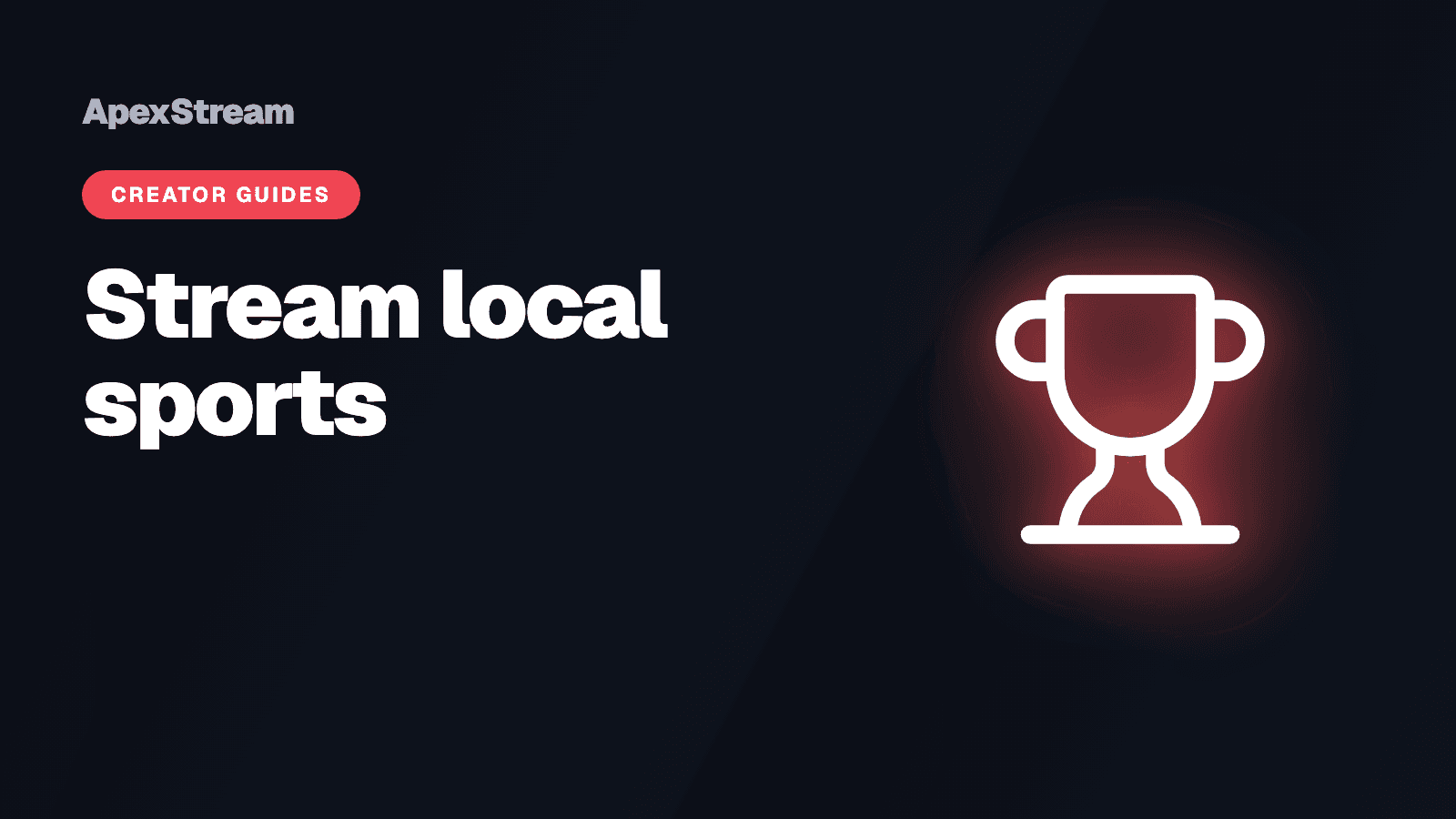 Streaming a local league or match on a budget