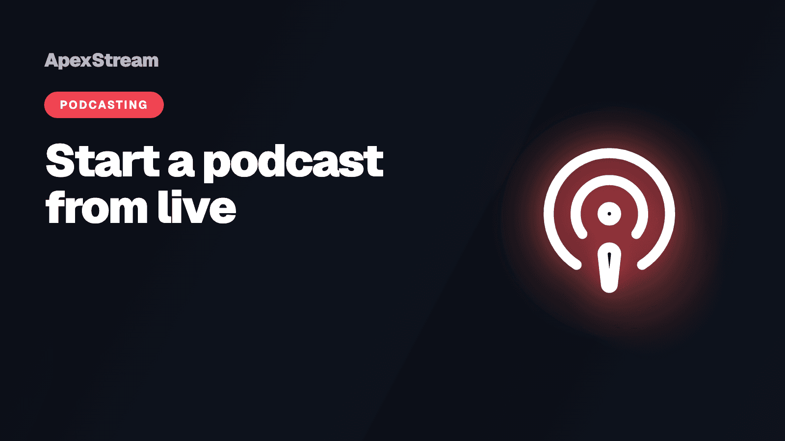 How to start a podcast when your show is already live